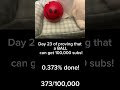 Day 23 of proving that a BALL can get 100,000 subs! #shorts #viral #fyp #funny #redsmileyball