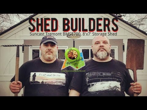 shed builders - amateurs assemble suncast tremont 8x7