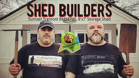 Shed Builders - Amateurs Assemble Suncast Tremont 8x7 Storage Shed BMS8700 | Craig & KJ