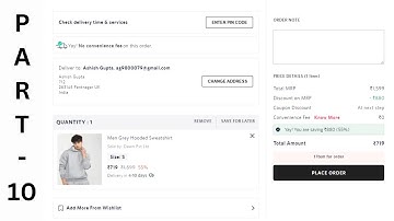 PART 10 | Cart Page Customization | Dawn 2.0 Theme | Shopify | No App | Free