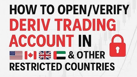 How to verify deriv account in any RESTRICTED countries👇