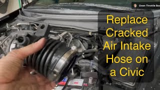 Replace Cracked Air Intake Hose on a 9th generation Honda Civic (2012  2015)