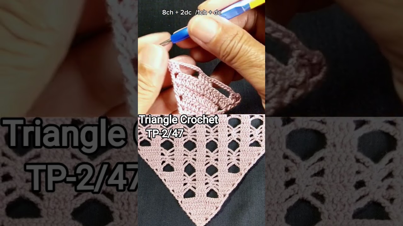 Easy Crochet Triangle Pattern TP-2/47 