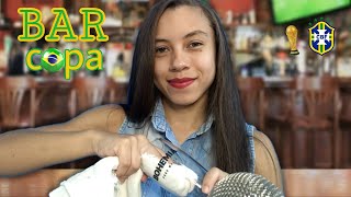 ASMR ROLEPLAY GARÇONETE - Você Assistindo a Copa no Bar