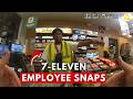 7-Eleven employee attacks a woman picking up her Uber Eats order