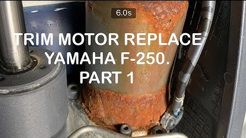 How to replace Yamaha F-250 Trim Motor (PART 1of 2)