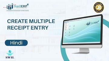 Create Multiple Receipt Entry in SwilERP | Multiple Entries in SwilERP (Hindi)