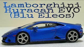 MINI GT Lamborghini Huracan EVO (Blu Eleos) / No. 229 Unboxing