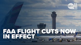 Alabama reaction to mandated FAA flight cuts now in effect
