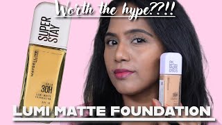 NEW ✨Maybelline super stay lumi matte foundation🌟 | NC 40 | Review & Wear test