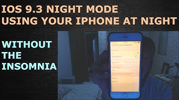 IPhone 6 Night Shift and Inverted Colors For Night Time Reading IOS 9.3 F.lux