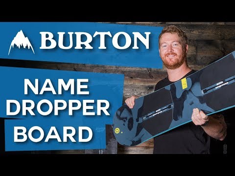2018 Burton Name Dropper Snowboard - Review - TheHouse.com - YouTube