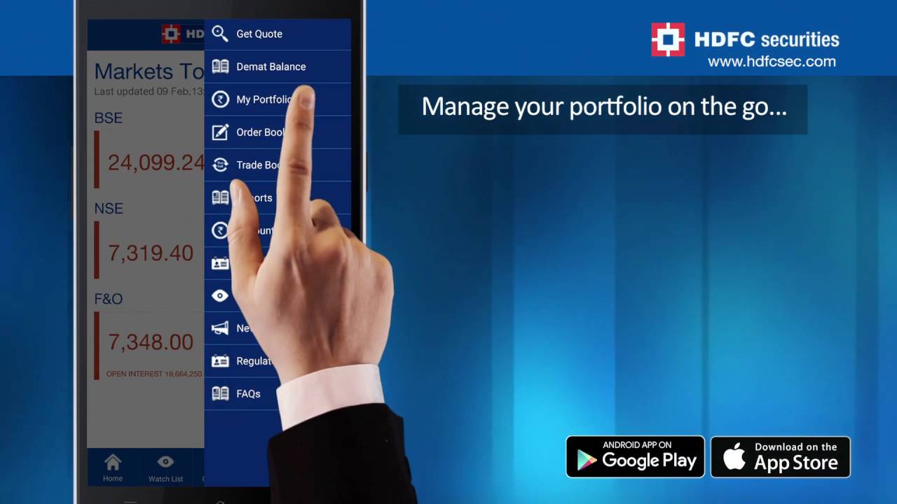 hdfc securities mobile trading app