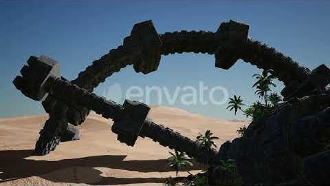 Old Rusted Alien Spaceship in Desert. Ufo | Motion Graphics - Envato elements