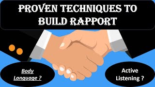 Soft Skill _ Proven Techniques / Tips to Build Rapport !! screenshot 2