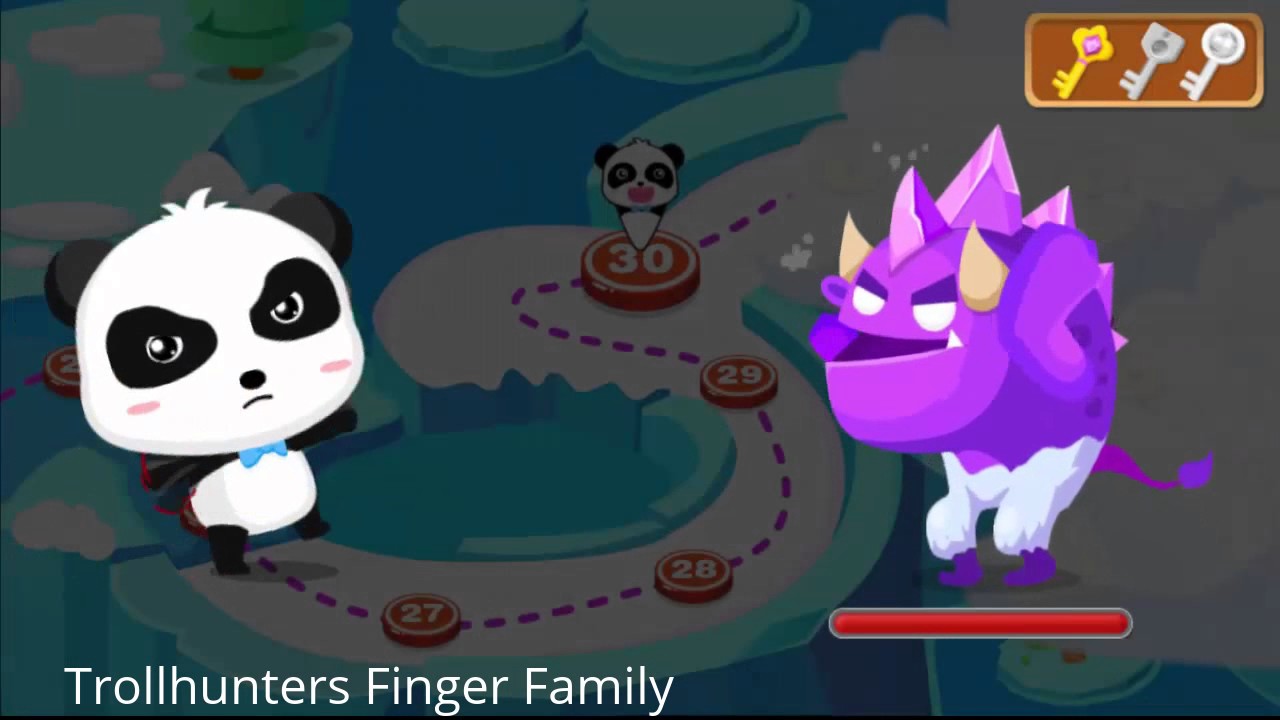 Trollhunters Finger Family - Panda Let's Spot - Kids Games for Children Toddler Kindergarten & Babie