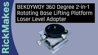 BEKOYWOY 360 Degree 2-in-1 Rotating Base Lifting Platform Laser Level  Adapter 