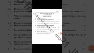 MCA SEM-I Python Programming Paper #jntuhupdates #computerprogramming #previousyearquestions #r20