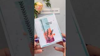 Watercolour Block Technique with Friendly Foliage! #StampinUp #CardMaking @createwithkarenhadler