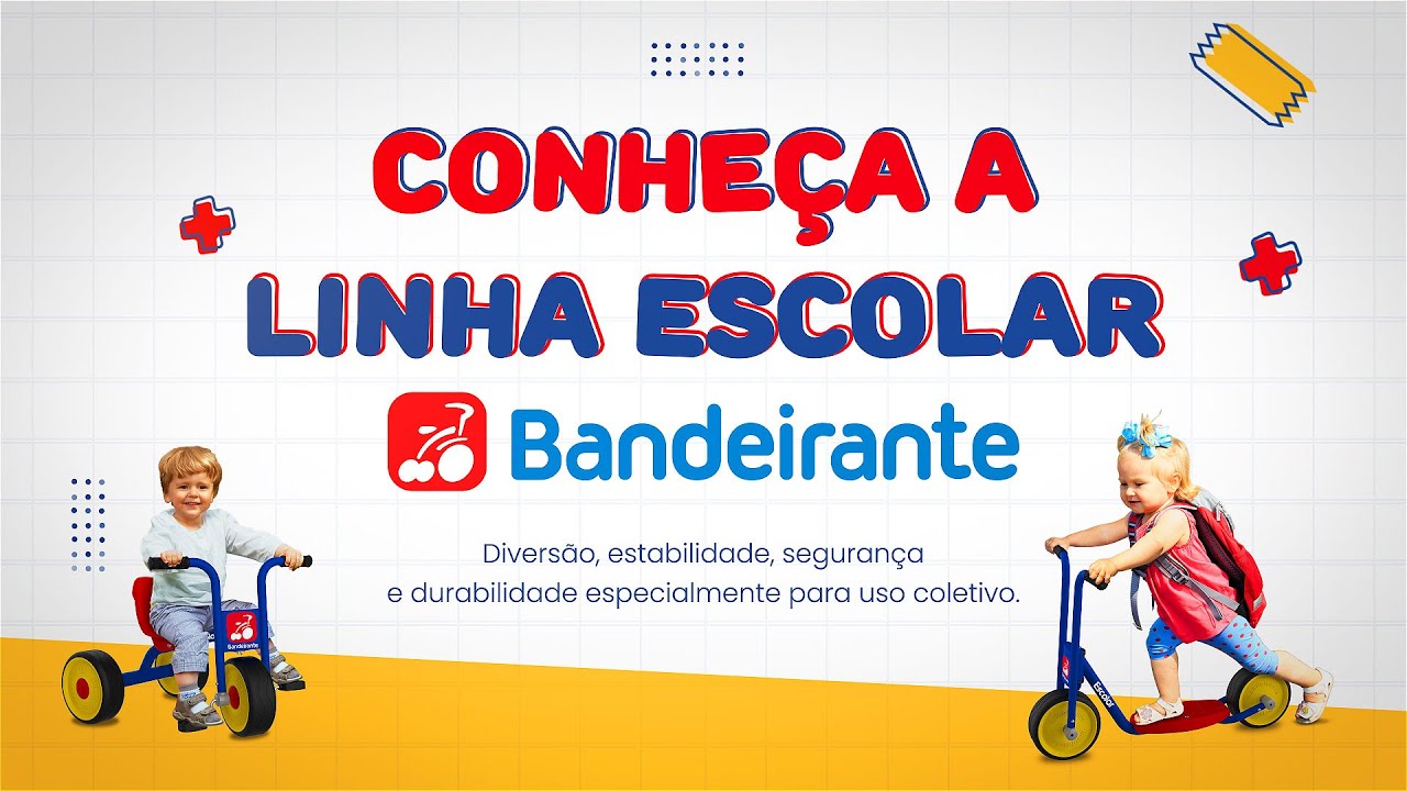 Triciclo Infantil Bandeirante Antigo Carona Até 42kg Escolar