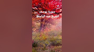 سوره يوسف للشيخ عبد الباسط عبد الصمد