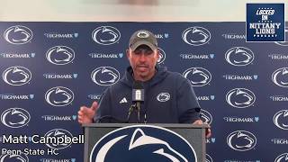 Details Penn State HC Matt Campbell Explains Quinton Martin's Absence, Running Back Rotation Update