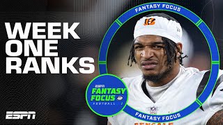 Week One Rankings + Hot Takes 🔥 | Fantasy Focus 🏈