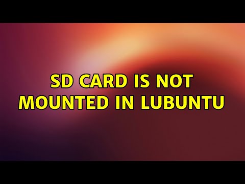 Ubuntu: SD card is not mounted in Lubuntu