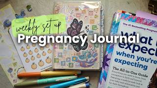 Weekly Set up in my Nisha Fernando Designs A6 Pregnancy Journal