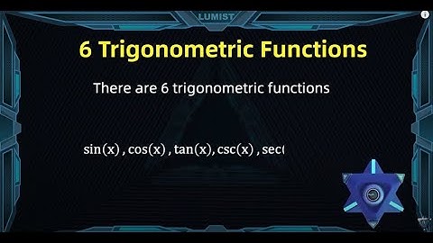 Basic Concepts: Trigonometric, Exponential and Logarithmic Function #1
