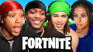 The WORST Fortnite Squad EVER.. (Silky, Plaqueboymax, YourRAGE & Kani)