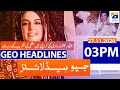 Geo Headlines 03 PM | 27th November 2020