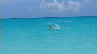 Swimming in Grace Bay, Turks and Caicos 