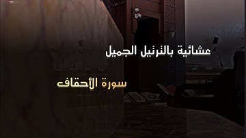 عشائية بالترتيل الجميل ما تيسر من سورة الأحقاف للقارئ محمد اللحيدان 1446-8-8 هـ