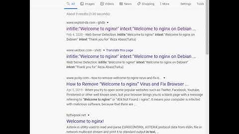 Google Dork: Nginx Web Server Detection