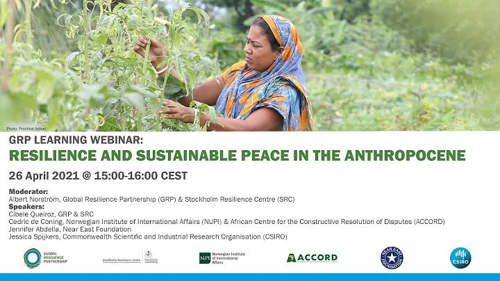 GRP Learning webinar | Resilience and Sustainable Peace in the Anthropocene