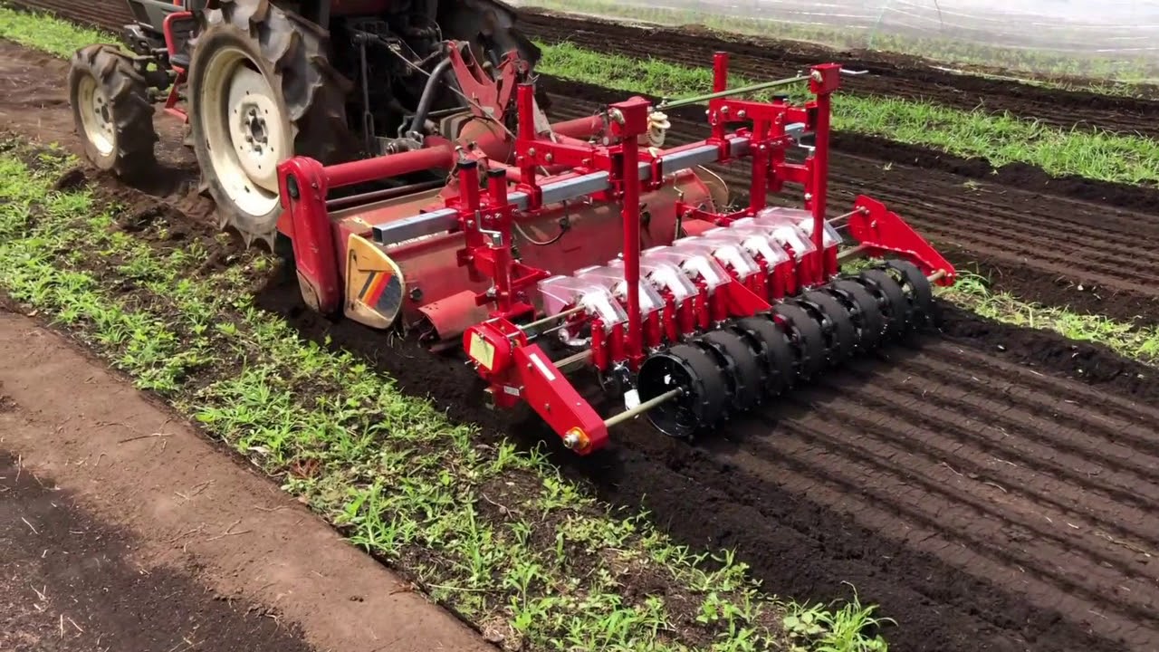 トラクター作業機 ベルトシーダNTBSシリーズ - YouTube