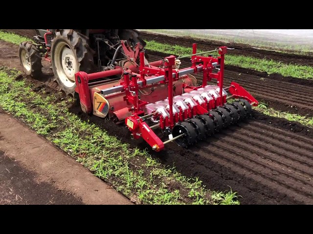 トラクター作業機 ベルトシーダNTBSシリーズ - YouTube