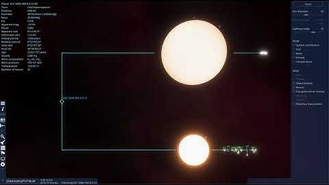 Exploring A Procedurally Generated Binary Star System In Space Engine