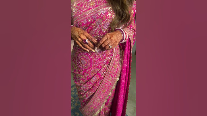 1st time wearing saree on her reception | Dolly Jain saree draping