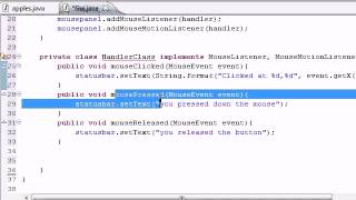 Java Programming Tutorial   75   MouseListener interface