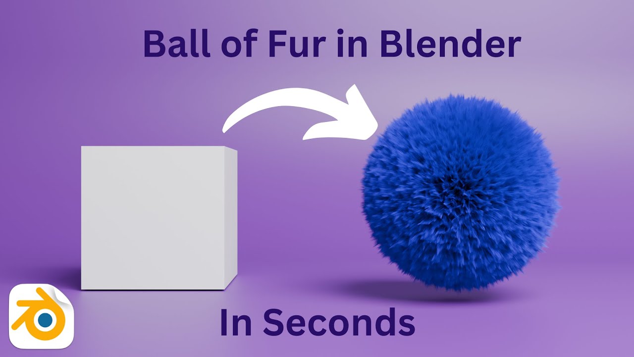 Create Realistic Ball of Fur in Blender - YouTube