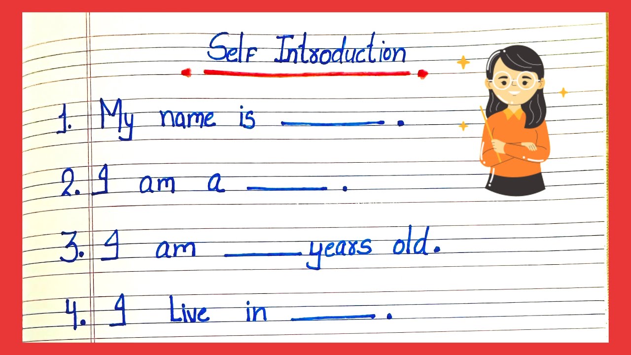 Self introduction worksheet for kindergarten | Gk worksheet for kg || myself for kindergarten