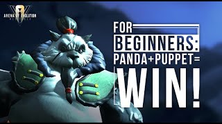 For Beginners: Panda + Puppet = Win! | Arena of Evolution: Red Tides screenshot 3