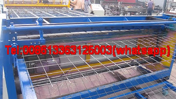 Full automatic reinforcing mesh welding machine/welded wire mesh machine factory