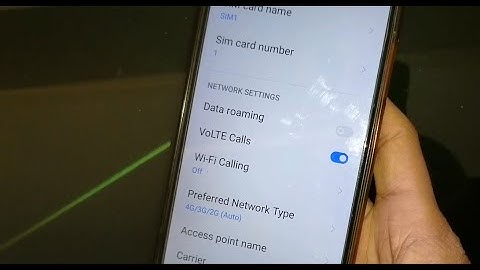 how to turn off wifi calling in realme c11 mobile