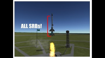 Sending a Tiny Satellite to the Mun with an SRB rocket (KSP)