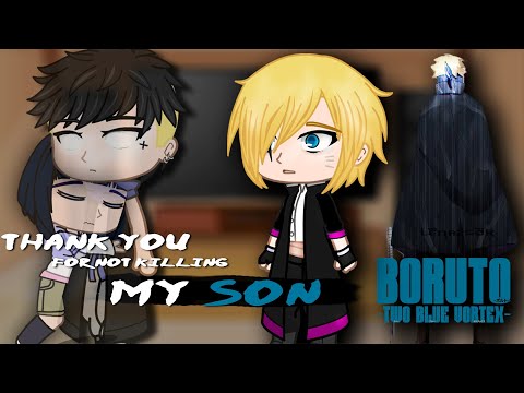 react to Boruto |Uzumaki and Uchiha FAMILY| Tow blue vortex||gacha club||