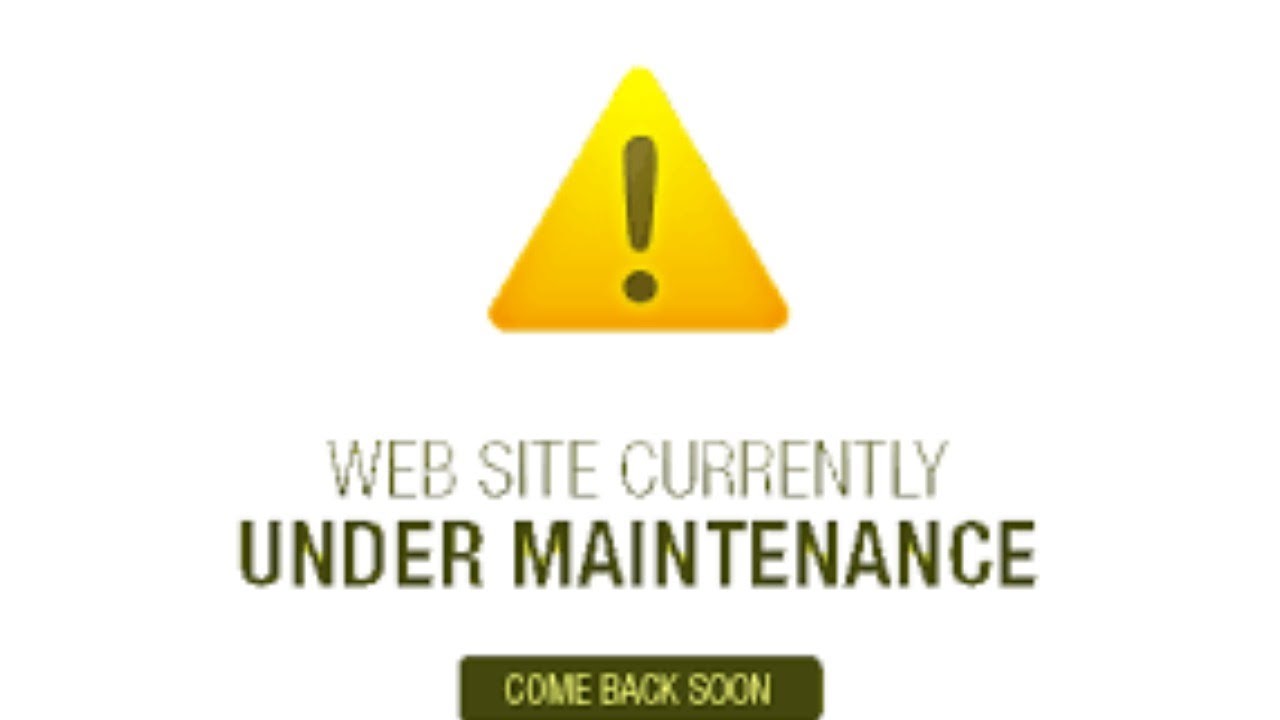Currently under maintenance перевод