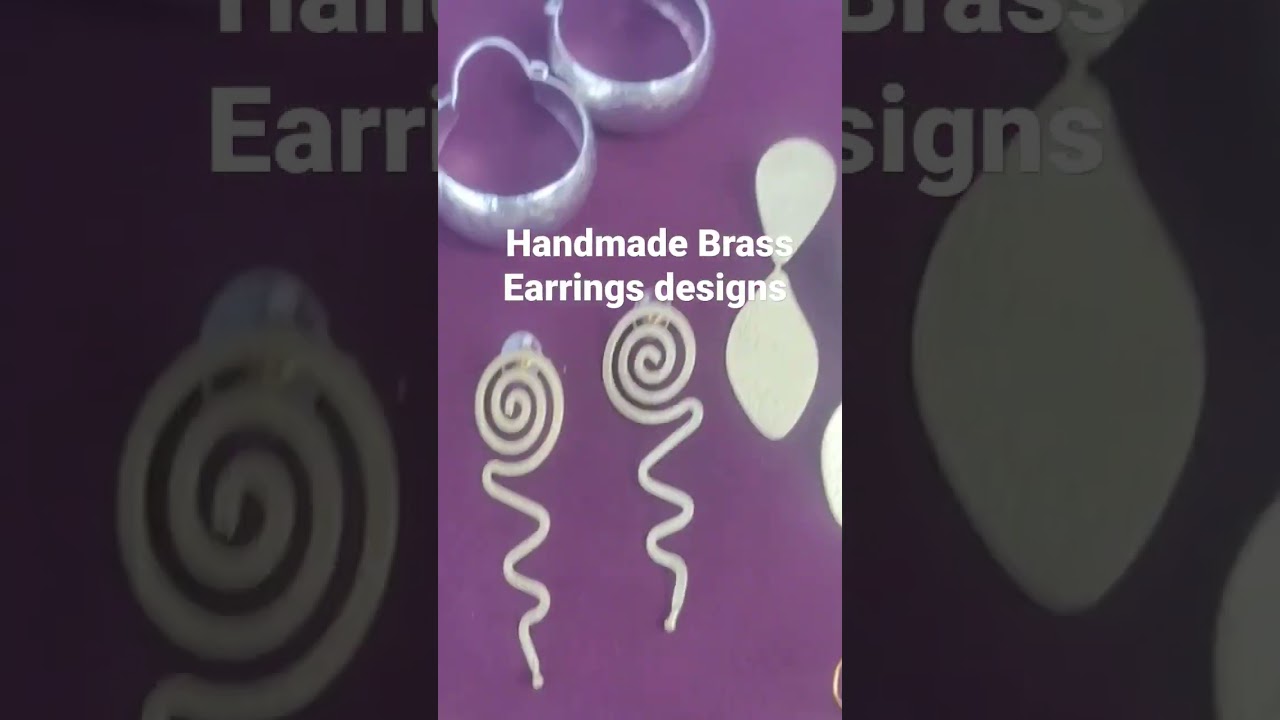 Handmade Designer Brass Earrings